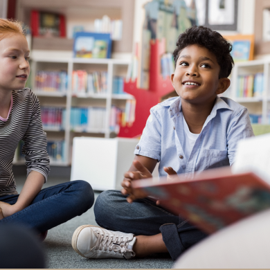 Niños en el colegio 